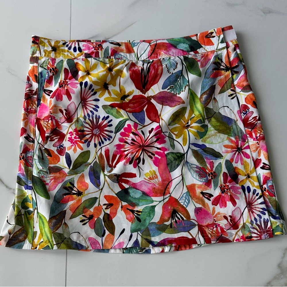 RipSkirt Hawaii Wildflower Watercolor Floral, Length 2, Wrap Skirt, EUC, Sz.L - Picture 5 of 12